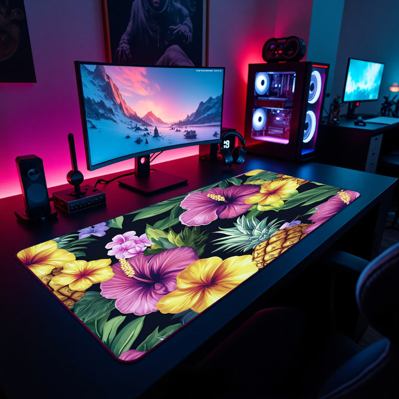 Polyester Desk Pad, 31.5x15.5