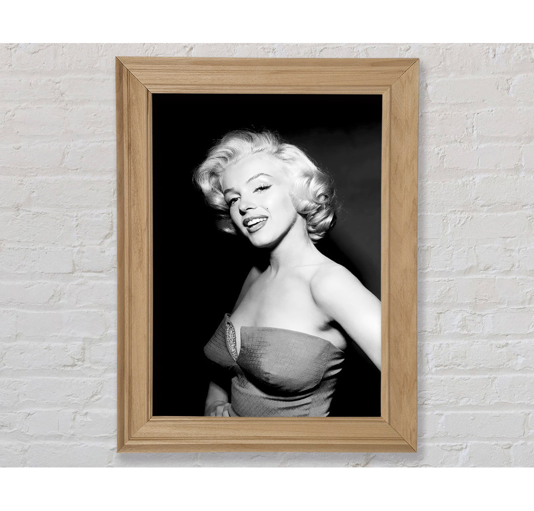 Marilyn Monroe Lächeln - Einzelner Bilderrahmen Kunstdrucke