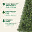 Arbre de Noël artificiel non éclairé 6 pi avec 490 pointes, branches pleines en PVC pour un assemblage et une personnalisation faciles, parfait pour la décoration intérieure
