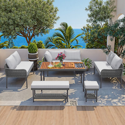 6-Piece Rope Patio Furniture Set by Bay Isle Home