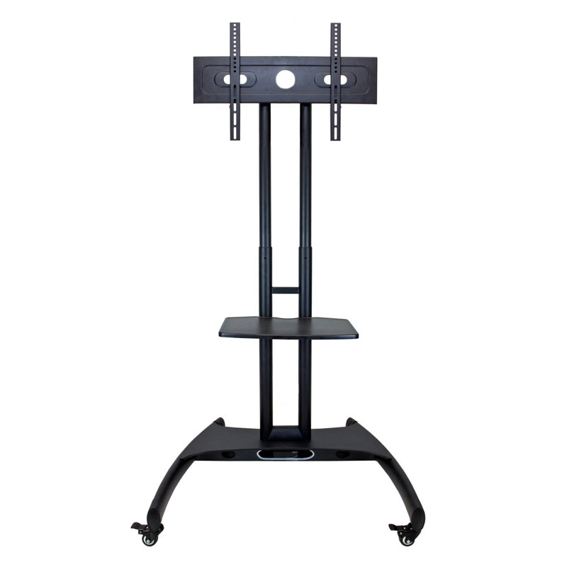  Height Adjustable Rolling Tv Stand Modern Style