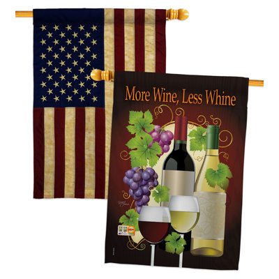 Double Sided 40'' H x 28'' W Polyester House Flag