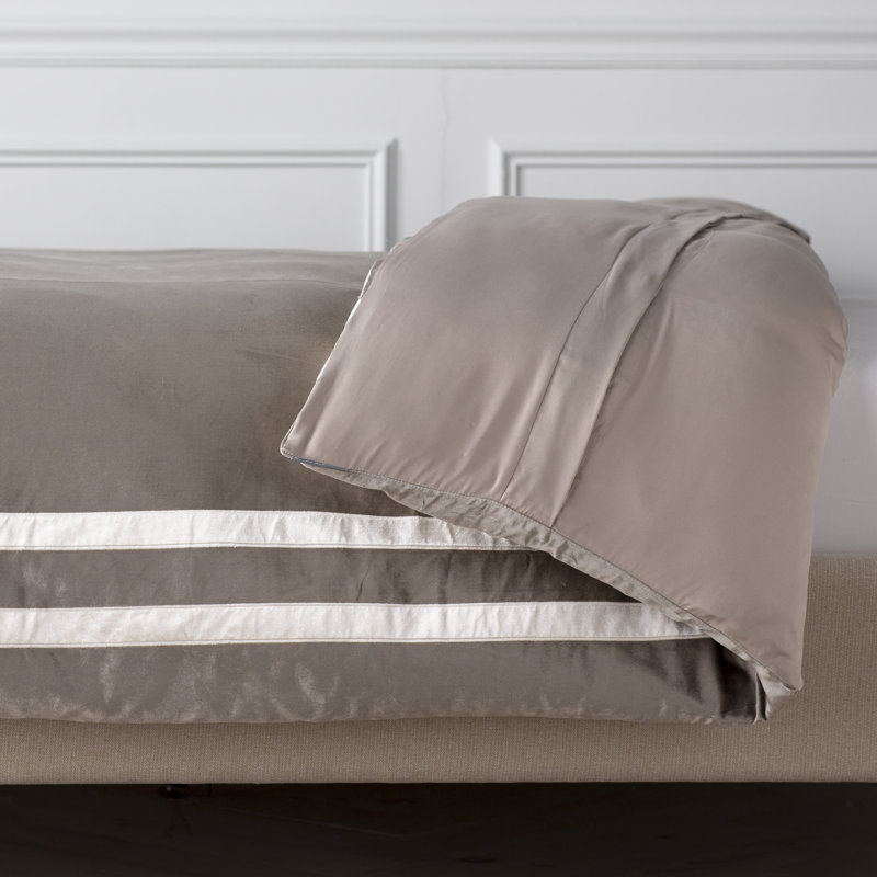 Versailles Duvet Cover, Queen Duvet Cover, Silver/Ivory