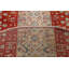 Kazak One-of-a-Kind 7'0" X 7'0" New Age Round Wool Area Rug in Multicolor