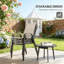 Ensemble de 4 chaises d'extérieur empilables-1691292501