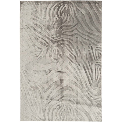 Hand-Knotted High-Quality Gray Area Rug