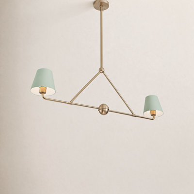 Kinston 2-Light Dimmable Linear Chandelier