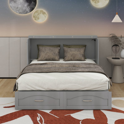 Murphy Bed With Drawer And USB
