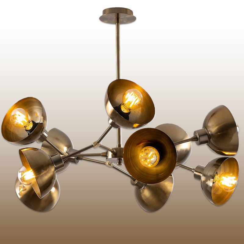 10 Lights Metal Body Unique Chandelier