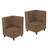 Kid Comfort Collective Modular Corner Chairs, 2-Pack - Chocolate-124164502