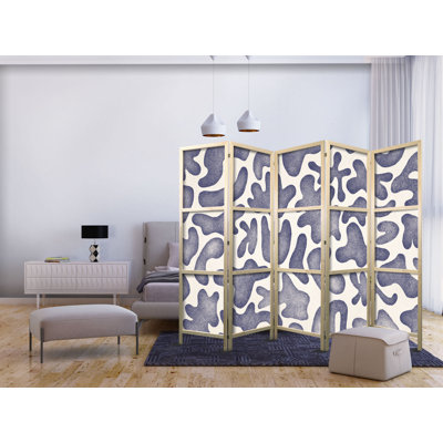 171cm H Solid Wood Folding Room Divider