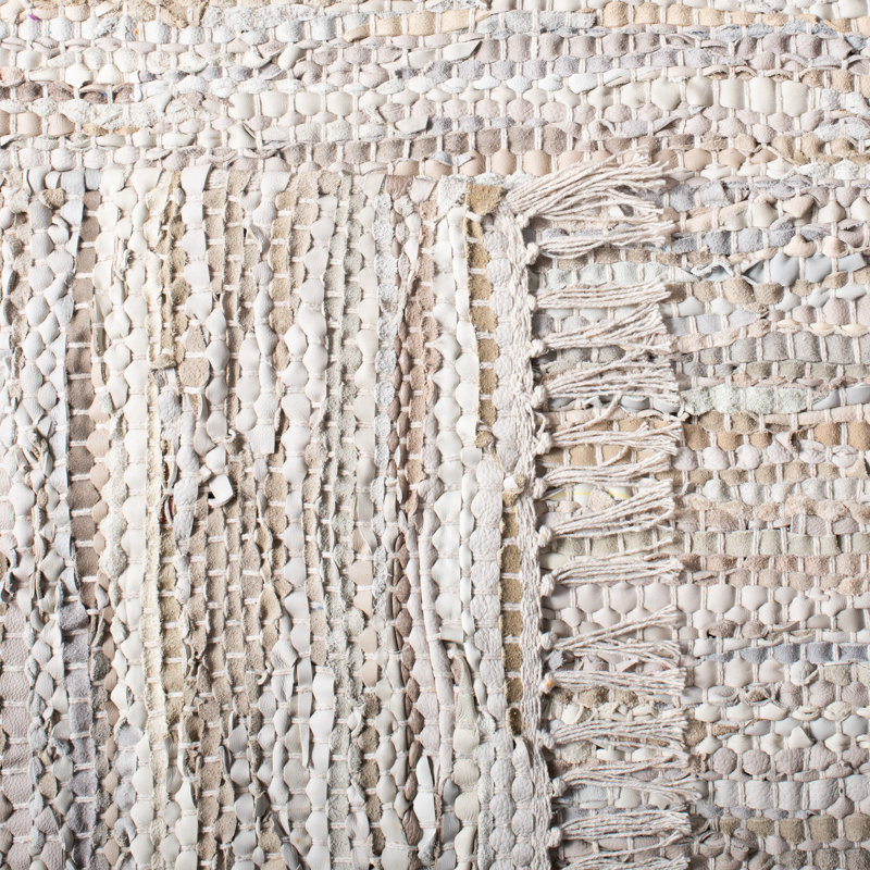 Whitley Handmade Flatweave Beige Area Rug, Rectangle 8' x 10'