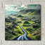 'Road Is Calling' by Rey Klimt Acrylic Glass Wall Art, 12" x 12"