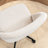 Modern Home Office Chair, Fabric Upholstered Swivel Desk Chair, Armless Task Chair with Tilt Back, Height Adjustable Office Chair With Ball Caster, Beige-568011952