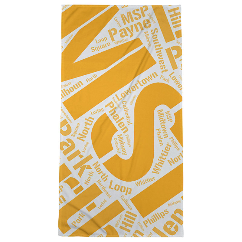 Bath Towel, Orange, Microfiber, Minneapolis–Saint Paul