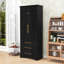 Armoire de cuisine avec 3 tiroirs, 8 supports réglables et une armoire pour un rangement polyvalent-1635842451