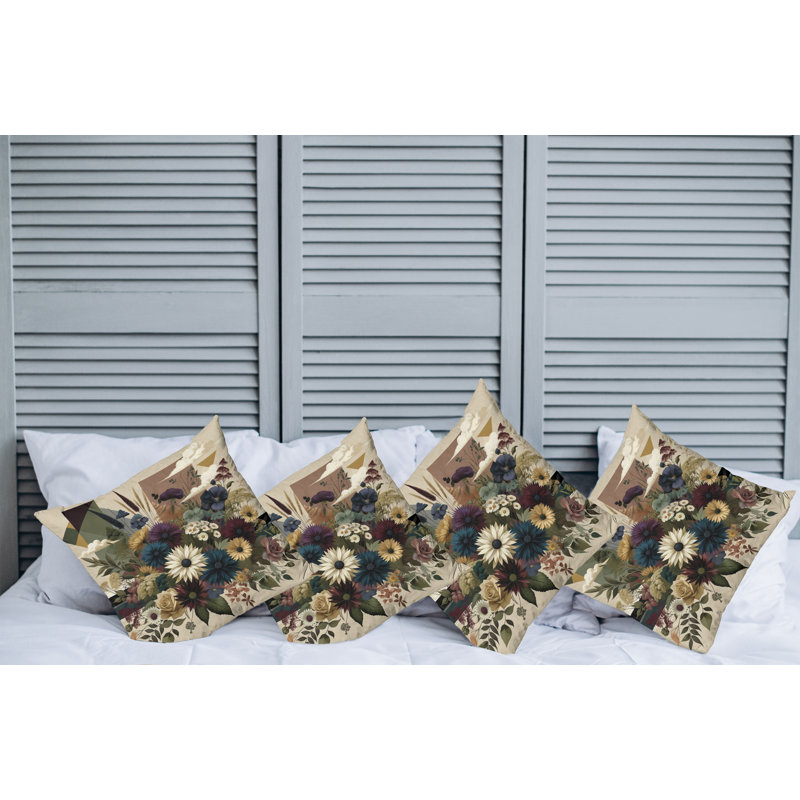 Fabric Reversible Throw Pillow, 24"H x 24"W