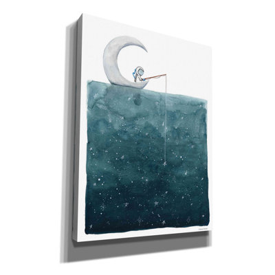 'Fishing For Stars' by Rachel Nieman, Canvas Wall Art