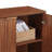 59-Inch Modern Wavy Sideboard, Curved Contour Design Storage Cabinet With 4-Door-166985574-166985572