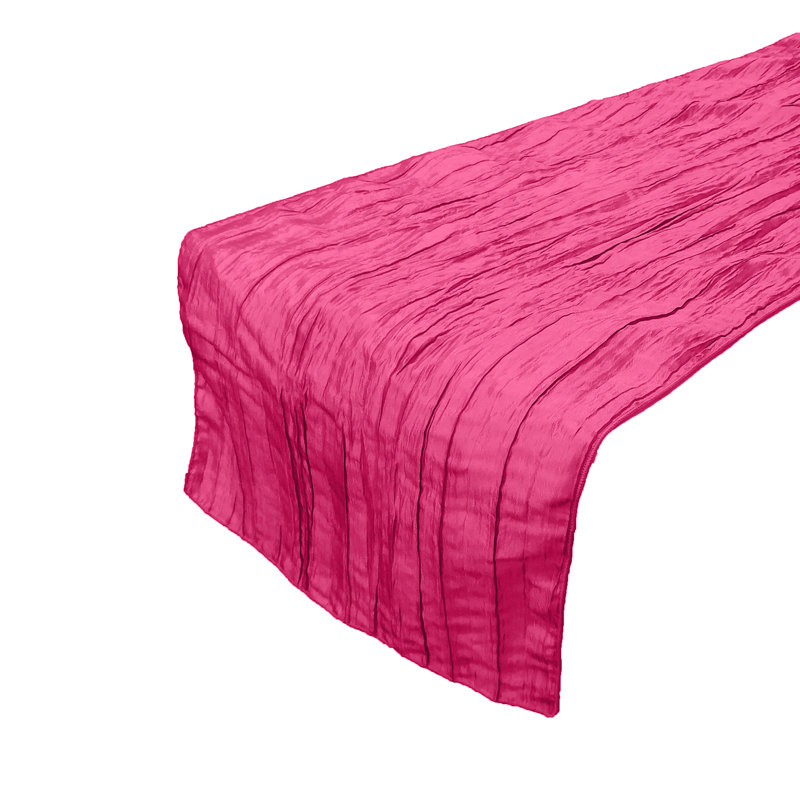 Chemin de table Clermt, 12 po x 144 po, Fuchsia