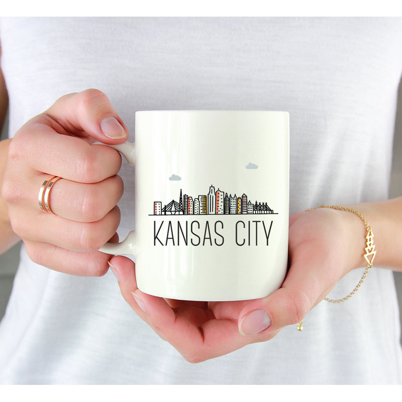 Tasse à café Colorful City Skyline, Kansas City