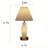 3D Printed LED Table Lamp with Luminous Base, Modern Pleated Fabric Shade Desk Lamp, USB Rechargeable Bedside Lamp for Bedroom, Living Room, Entryway