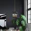Lustre géométrique de style lanterne à 4 lumières Casale
