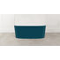 Painted Ios 59-1/2" x 31-5/8" Freestanding Soaking Bathtub In Volcanic Limestone with Overflow Hole