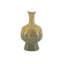 Vase en céramique émaillée réactive multicolore, 5,5 po x 4,5 po x 10,8 po