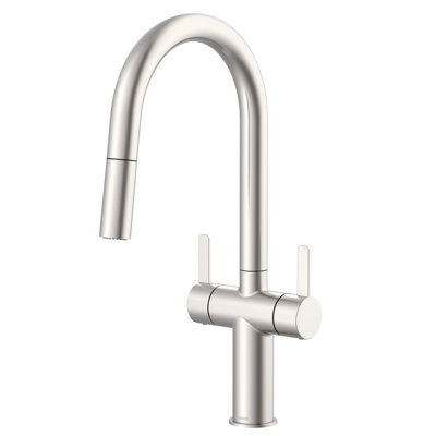 Amalfi 2-Handle Pull Down Sprayer Kitchen Faucet