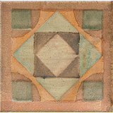 Cotto Nature 3" x 3" Porcelain Tira Volterra Hand Painted Decorative Accent Tile