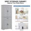 Élégante armoire de rangement pour salle de bain, armoire de rangement avec portes, tiroir et tablette réglable-267744713
