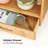 2-Tier Bamboo Shelf With Hidden Drawer