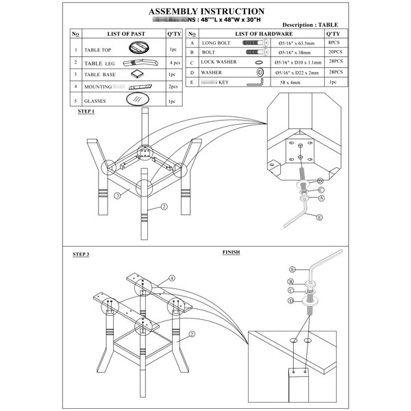Dimensions du produit