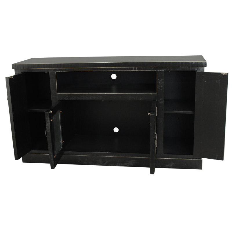 Berkeley Media Console, Rustic Antique Black