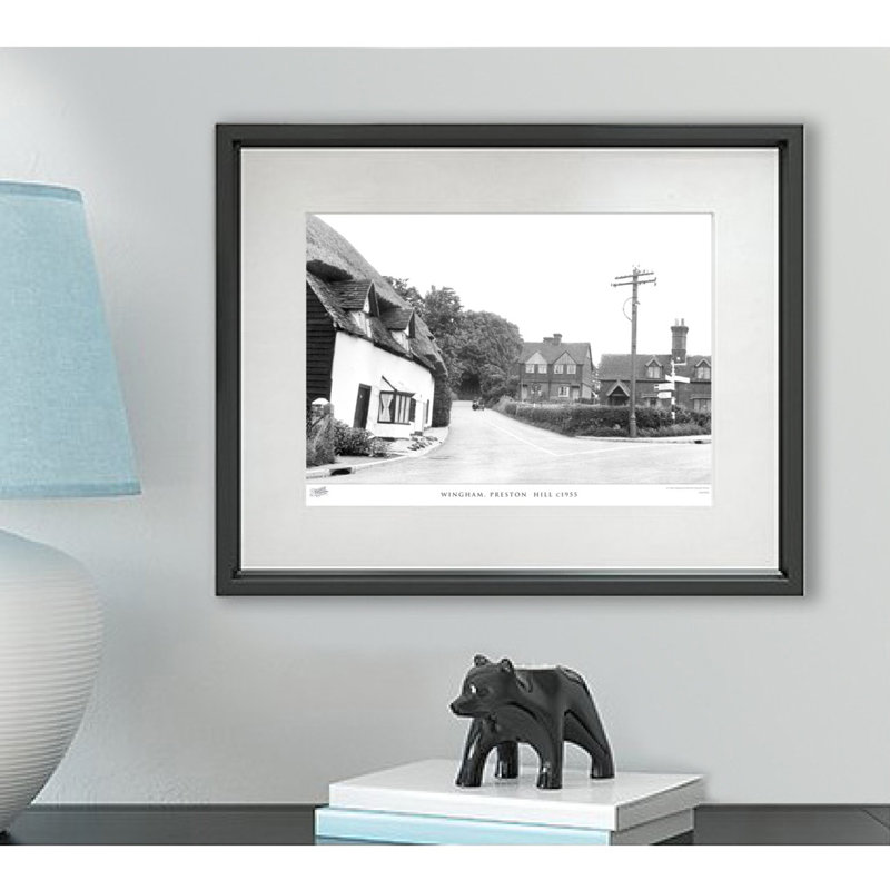 Wingham, Preston Hill C1955 by Francis Frith - Single Picture Frame Print, 28cm H x 36cm W x 2.3cm D
