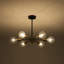 Mid-Century Modern 6-Light Iron Sputnik Semi Flush Mount Ceiling Light-1713452061