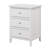 Versatile White Transitional Nightstand
