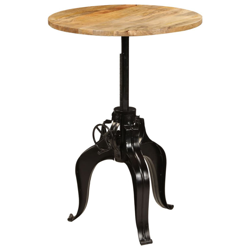 Goodwater Mango Round Wood Top Dining Table, H110 x L60 x W60 cm, Beige