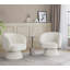 Chaise d'appoint pivotante en tissu élégant-125535729