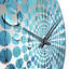 Horloge murale abstraite Rainy Blue Collage II - formes abstraites-101238380