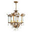 Lustre 3/6-lumières de style bougie rétro avec abat-jour en verre Dzesika Morla-281544475-281544472