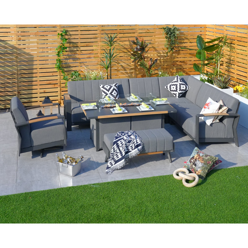 Speier 7 - Person Patio Conversation Set with Cushions