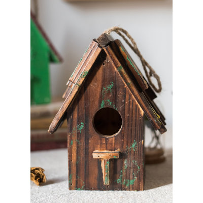 5.9'' Wood Animals Hanging Figurine Ornament