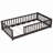 Giezi Kids Twin Floor Platform Bed with Fence-1658144464