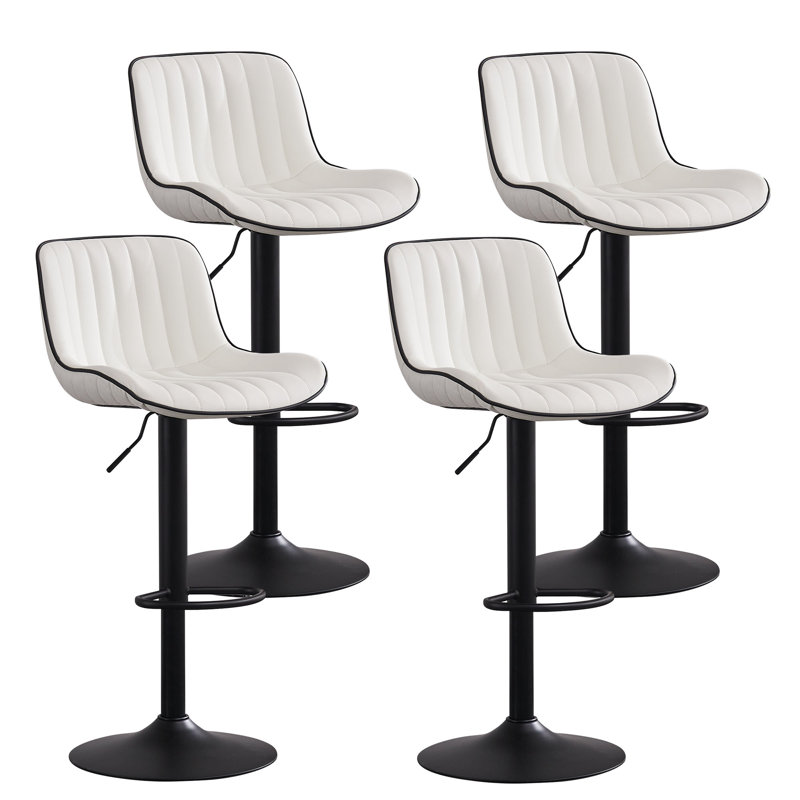 Tabourets de bar Brinitta, Blanc