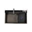 Metro Lane 450mm W Single Bowl Stainless Steel Drop-In Kitchen Sink with 2 Faucet Holes