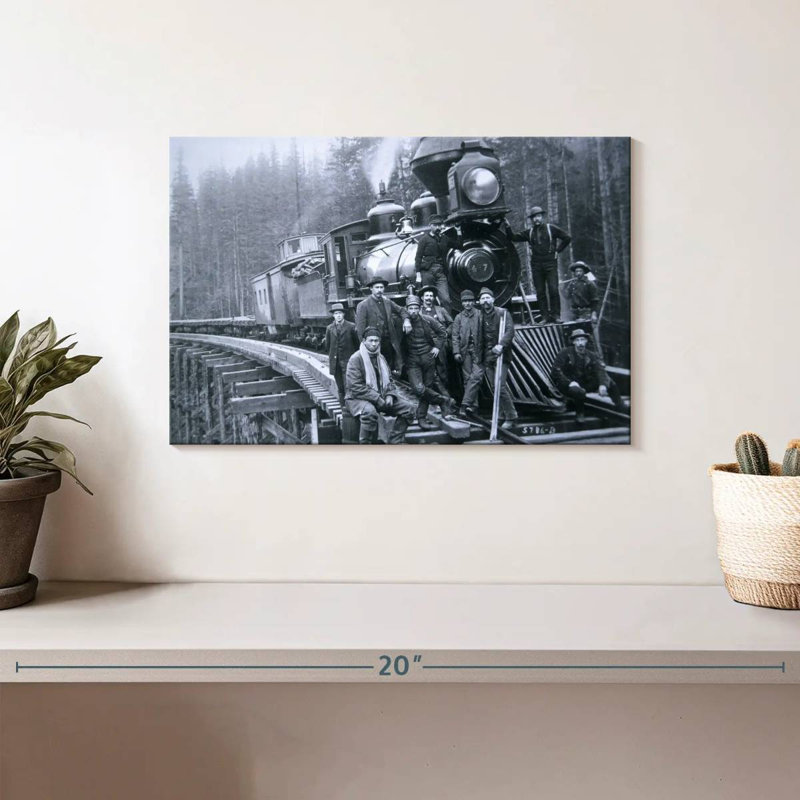 Lilie Railroad Construction Crew 1886, H 8 po x l 12 po
