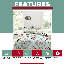 Cotton Blend Floral Duvet Cover with Pillowcases-340622500