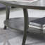 Table basse et tables de bout Chic Gray - contemporaine avec tablette ovale en bois